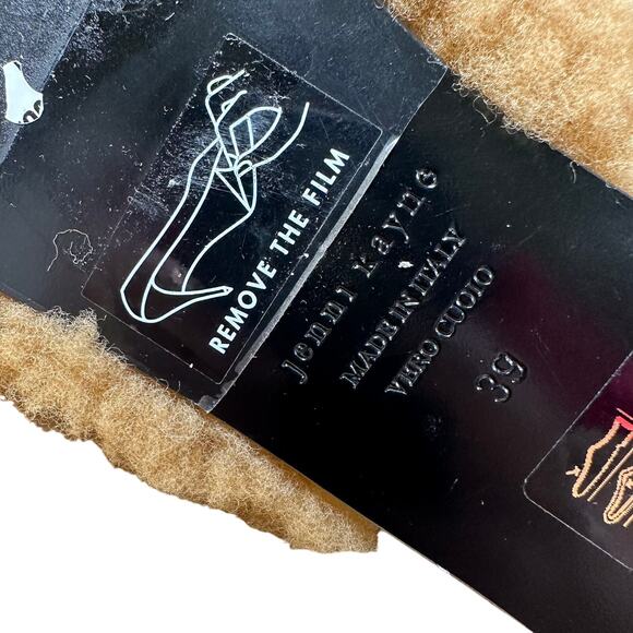 Jenni Kayne NWOB Shearling Mule Natural Color Flats Size 39 (US 9) Padded Insole - Picture 8 of 8